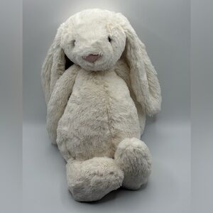 Jellycat Bashful Bunny Rabbit Large White Plush stuffed toy 14" Monogram Miles